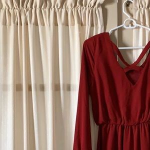 {Francesca’s} - miami maroon size medium dress